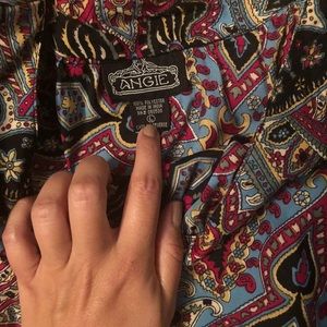 Angie One Shoulder Paisley Top